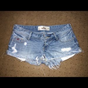 distressed hollister shorts